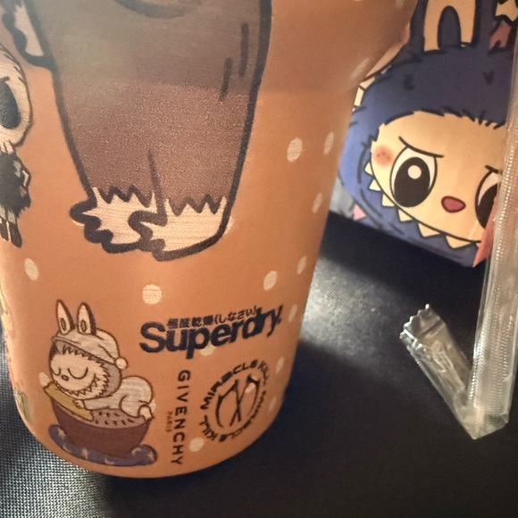 New Stanley Tan/Peach Tumbler Monster Family Design with Special Box and a Straw - Picture 6 of 14